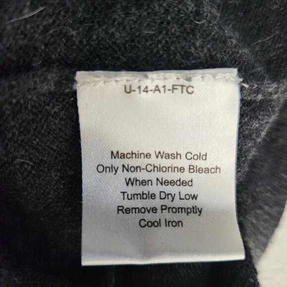 Pronto Uomo Cotton Cashmere Gray V-Neck Sweater L - Picture 8 of 10